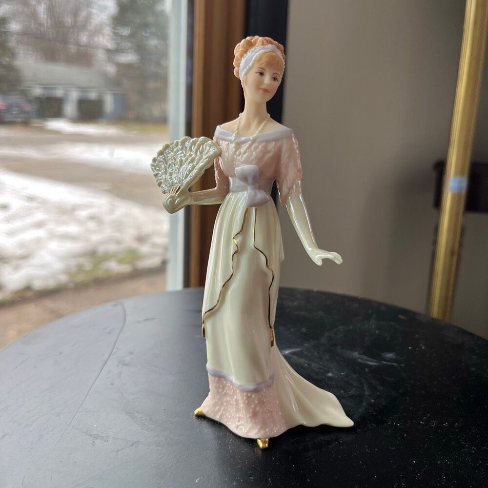 VTG Lenox “Glamorous Entrance” Porcelain Lady Figurine Regency Style
